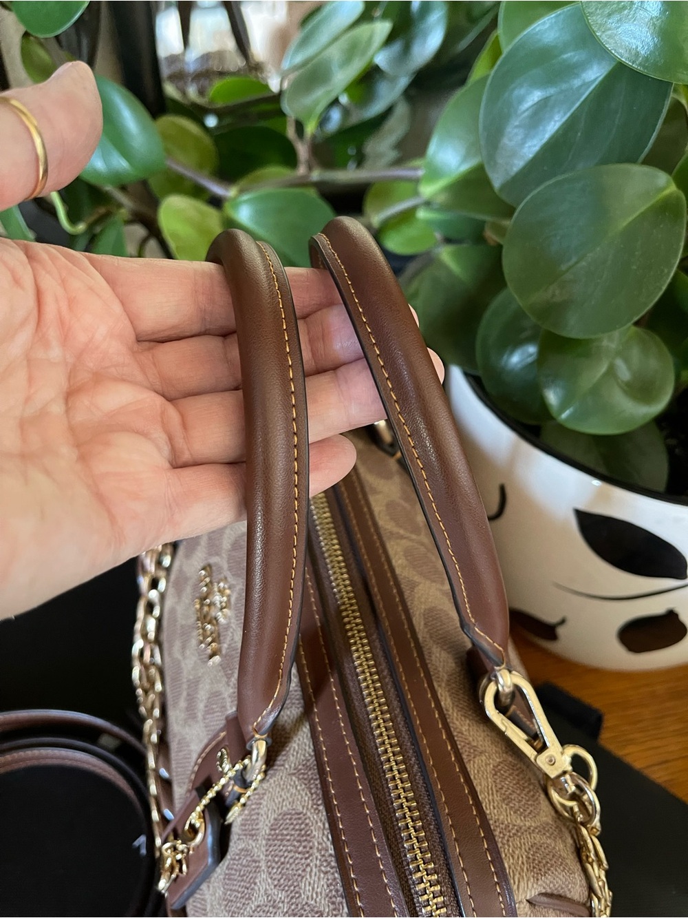 Coach Rowan Satchel with NWT Matching Wallet - Picture 7 of 12